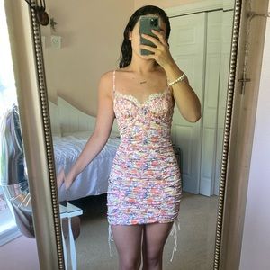 For love and lemons X Victoria's Secret floral bustier dress